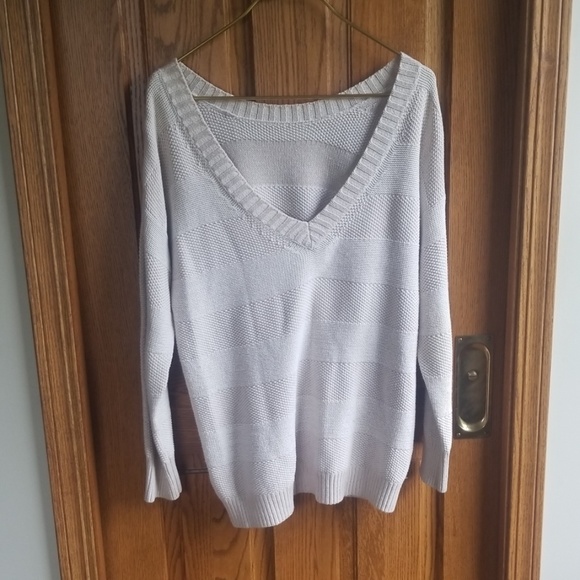 BCBGeneration Striped Open Back in Dove Combo Cotton - Picture 3 of 7